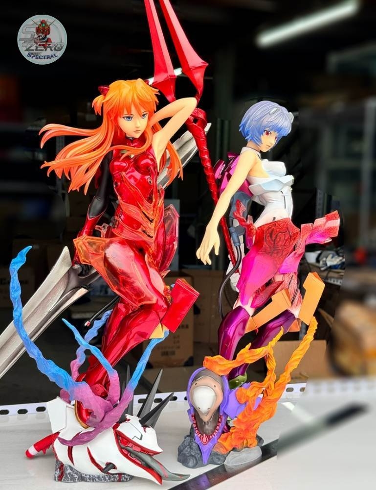 Mô hình nhựa Figure 1/4 EVA Evangelion Ayanami Rei Asuka Langley Sohryu - Xinhao chất lượng cao