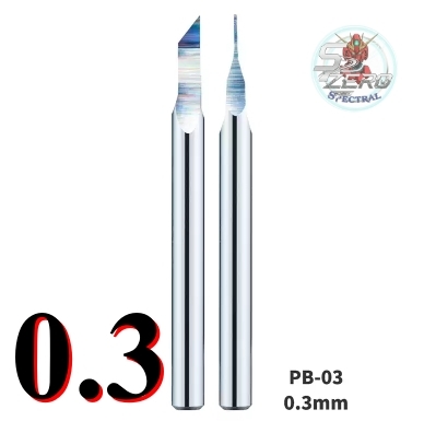Dụng cụ mô hình DSPIAE PB Chisel Tungsten Carbide kẻ tạo line 0.1 - 3.0mm knife push