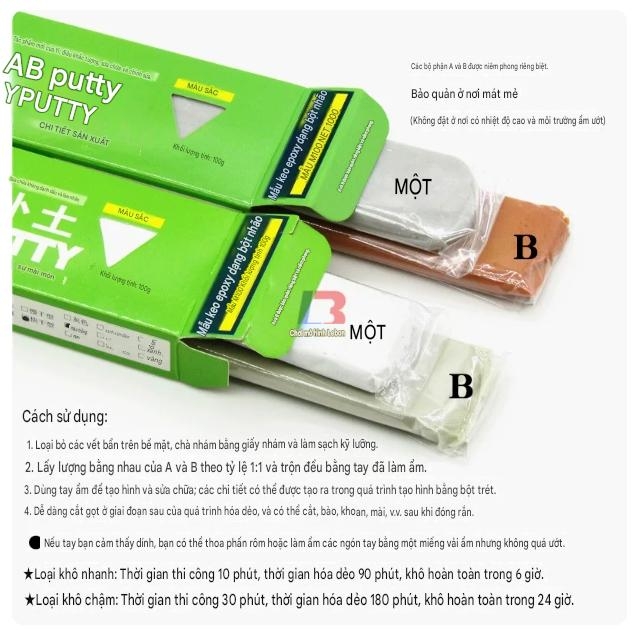Chất nặn tạo hình / sửa mô hình Epoxy Putty AB Tamiya