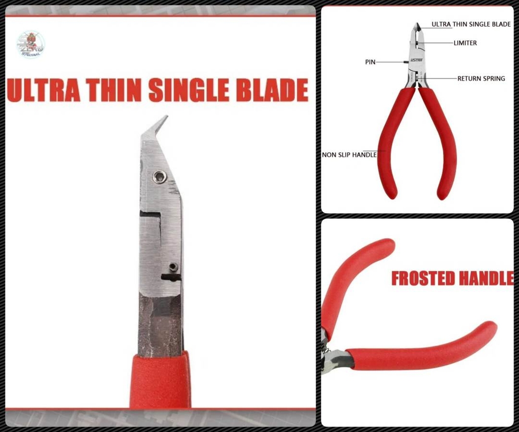 Kìm cong 1 lưỡi mỏng 45 độ USTAR UA91590 Cutter Single Edge Curved Pliers