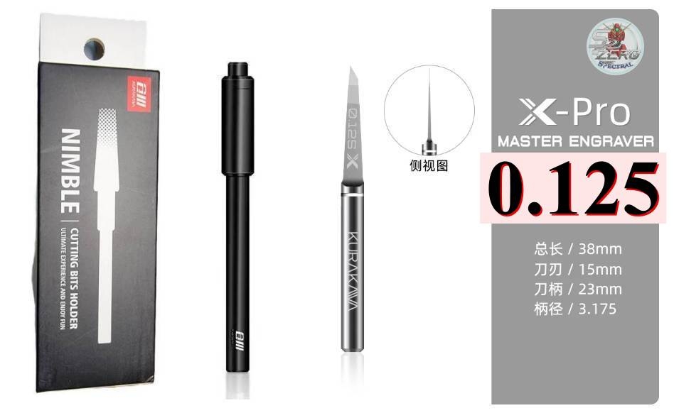 Tạo line detail Chisel KURAKAWA Master Engraver Engraving Knife X-Pro + Cán cao cấp