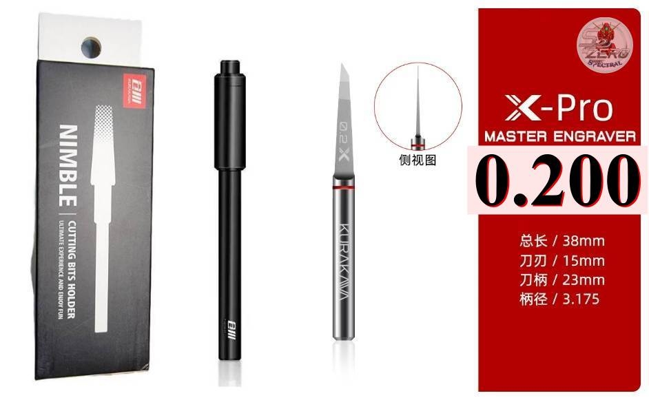 Tạo line detail Chisel KURAKAWA Master Engraver Engraving Knife X-Pro + Cán cao cấp