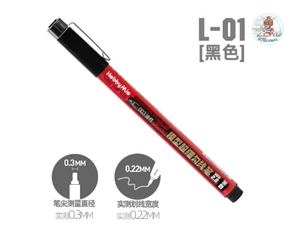 Bút kẻ lằn panel line Gundam Marker 0.3mm Hobby Mio L01 - L03