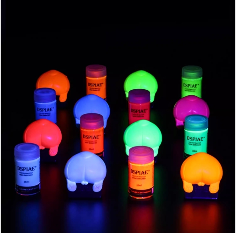 Sơn mô hình Dspiae phát sáng huỳnh quang Paint Flourescent color (UV light) Master High Enriched