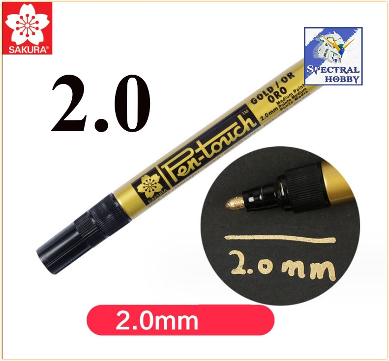 Bút sơn Pen Touch Sakura các màu Plate gold silver pentouch gundam marker color