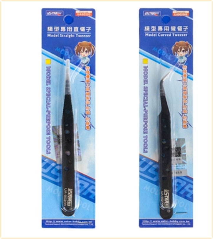 Dụng cụ nhíp gắp gundam tool mô hình - nhíp ngược cong dẹt nhọn manwah ustar các loại