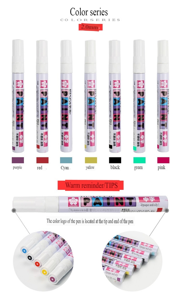 Bút sơn Pen Touch Sakura các màu Plate gold silver pentouch gundam marker color