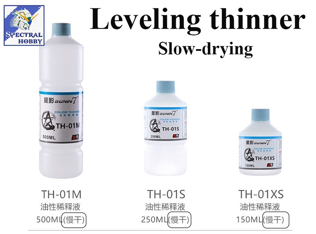 Dung môi pha sơn Sunin Thinner Standard TH01 Metallic TH09 Leveling color lacquer paint