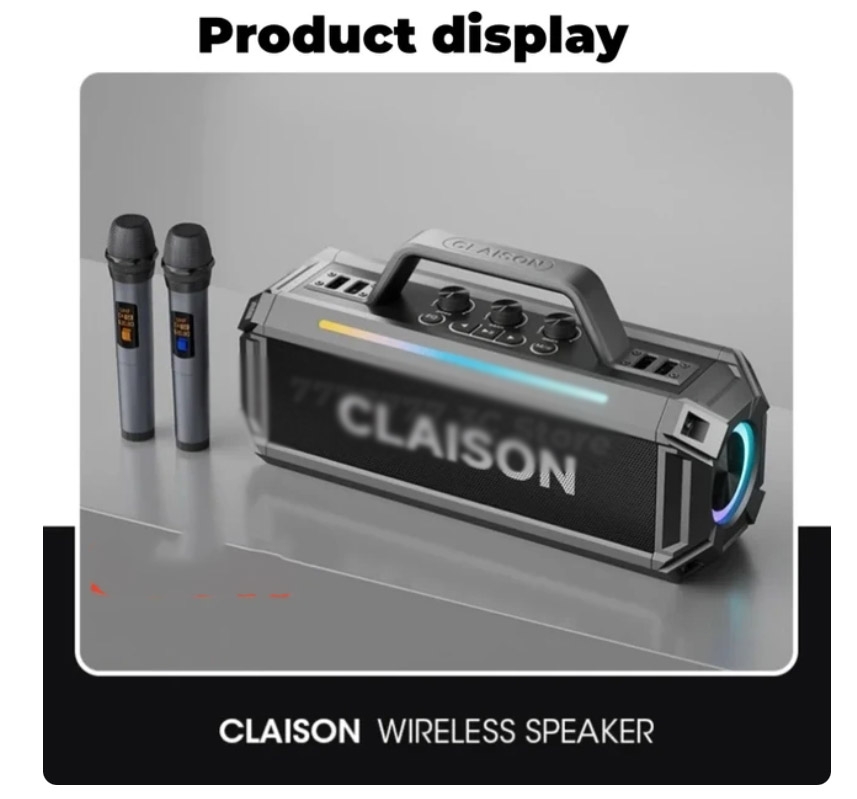 Loa Bluetooth Không Dây CLAISON T91 Karaoke Wireless Bluetooth Speaker Professional Charging Portable