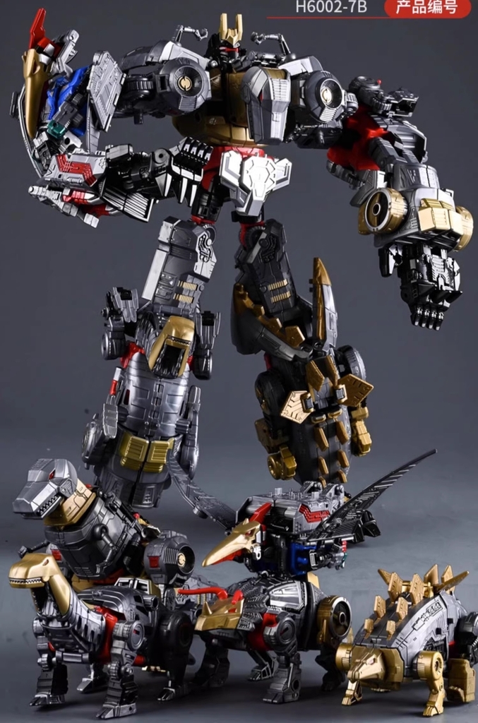 Mô hình Transformer Dinosaur King Shura TB-13A / TB-13B Metal ver Brave Dino warrior special team