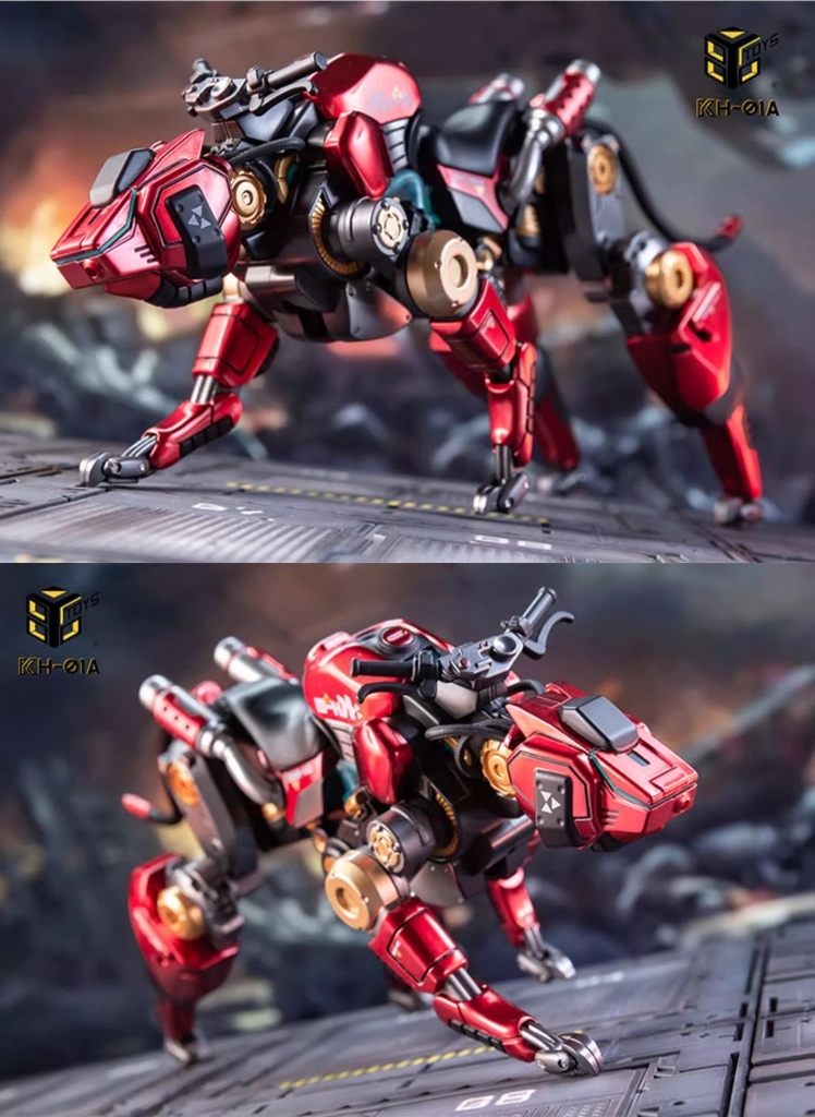 Mô hình action figure 86TOYS Battlefield Mechanical Beast 1/12 Soldier Wolf Mount KH-01