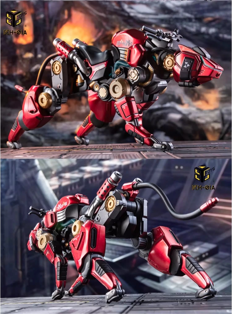 Mô hình action figure 86TOYS Battlefield Mechanical Beast 1/12 Soldier Wolf Mount KH-01