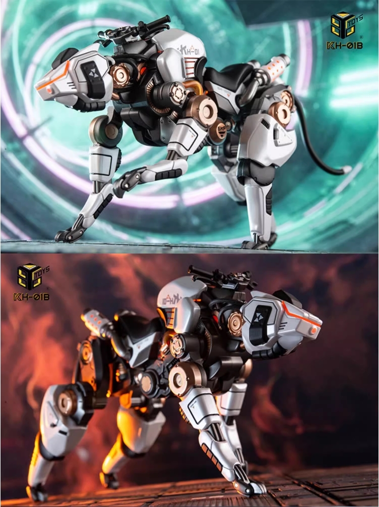 Mô hình action figure 86TOYS Battlefield Mechanical Beast 1/12 Soldier Wolf Mount KH-01