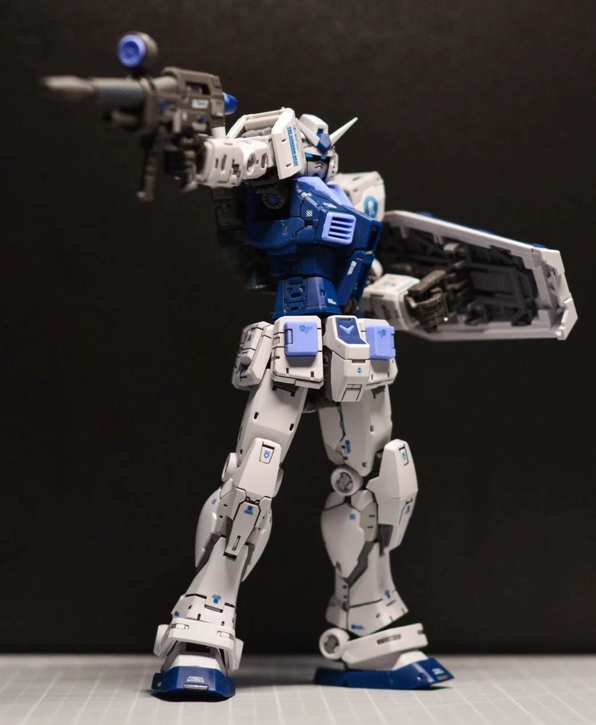Mô hình lắp ráp RG 1/144 RX-78-2 RX78 2.0 Gundam base (blue color) - Changlong model