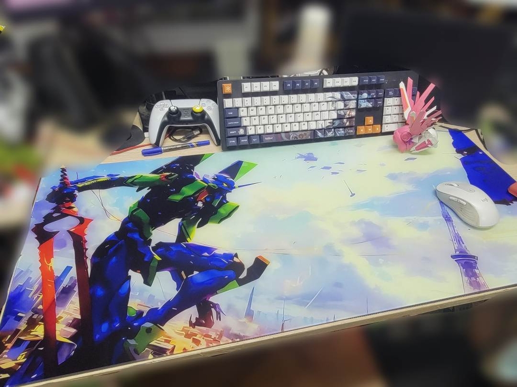 Tấm Pad lót chuột máy tính kính cường lực khắc siêu nhỏ Micro-etched Tempered Glass Mouse Pad 6.0 (90*40)
