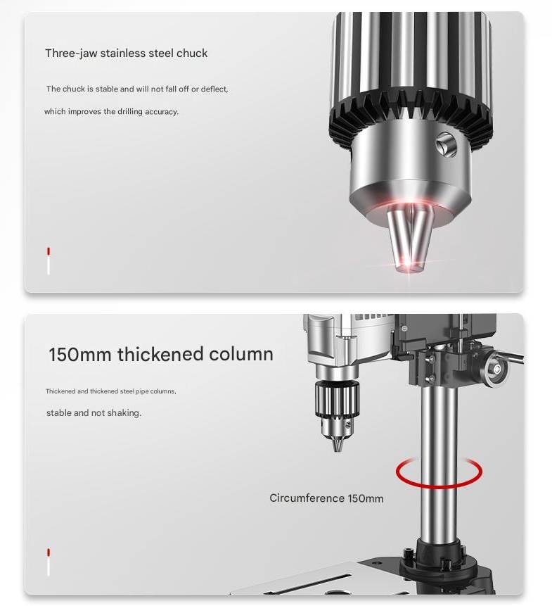 Máy khoan dọc 220V multi-function workbench high-precision bench drill machine 710w 1050w