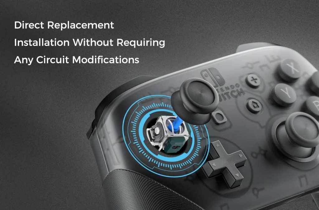 Cần điều khiển chống trôi điện từ  AKNES × HALLPI TMR magnetic resistance Hall effect joystick PS4/PS5/XBOX