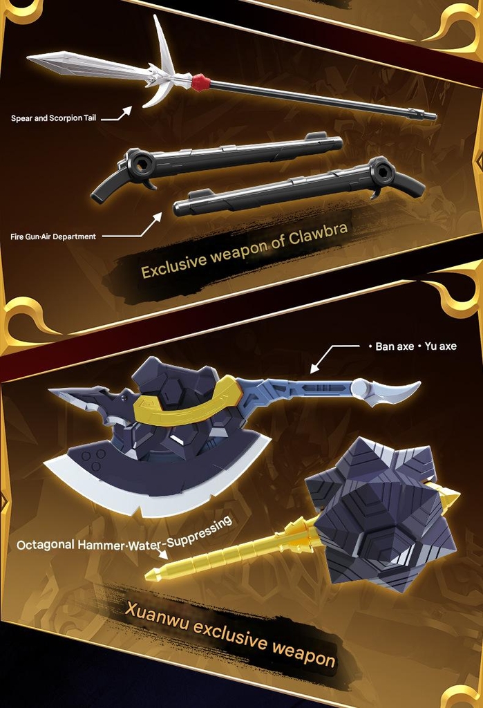 Mô hình lắp ráp Origin Spirit War Chronicles Rosefinch Raven Scorpion musha Black Tortoise SEMBO BLOCK