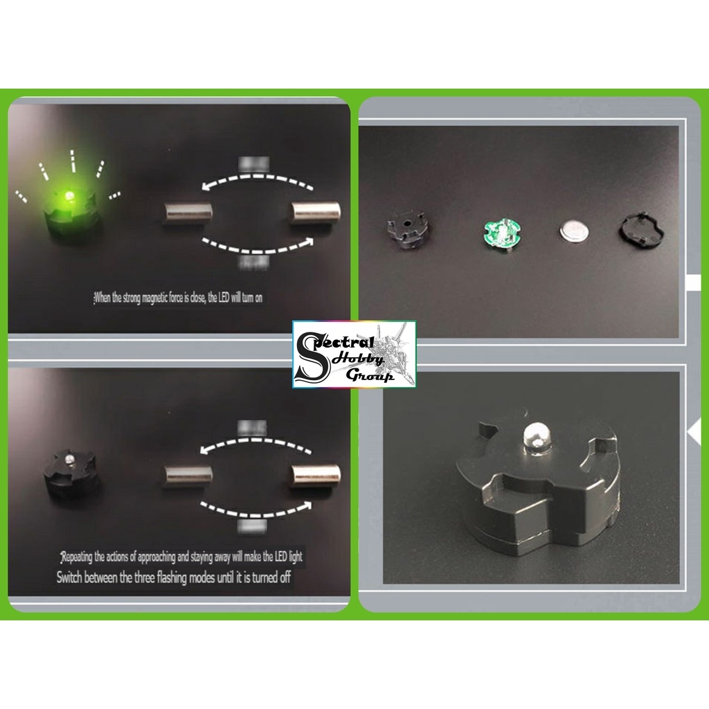 Led cảm biến từ tính cho MG gundam các loại (00, UC, SEED , ....) custom LED Magnetic Sensor (KÈM NAM CHÂM)