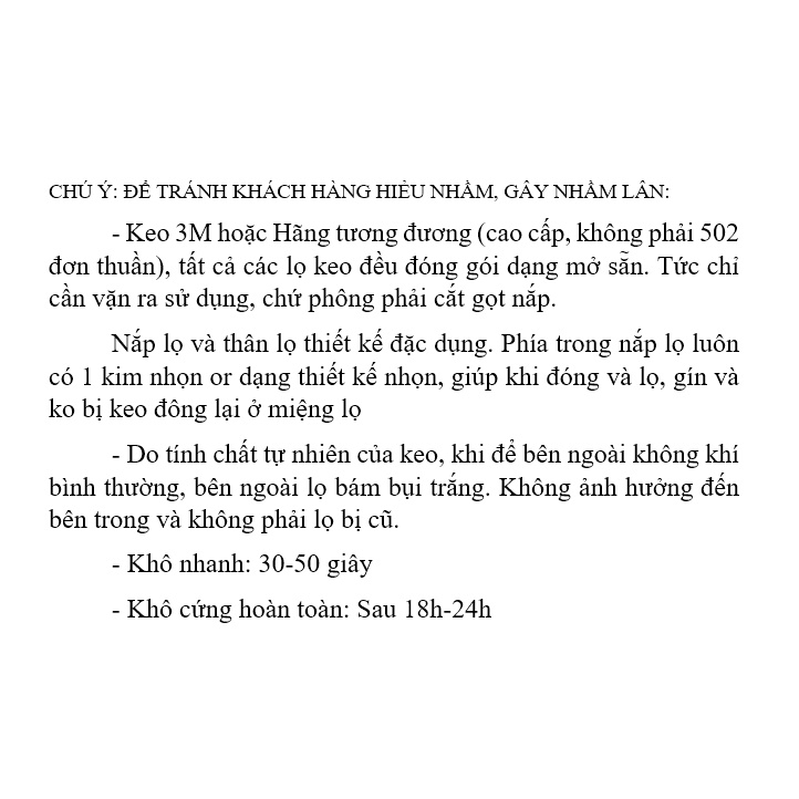 Dụng cụ keo đa năng siêu dính Glue 3M 171 CA8 CA40H CA48 nhựa plastic / kim loại metal / cao su rubber