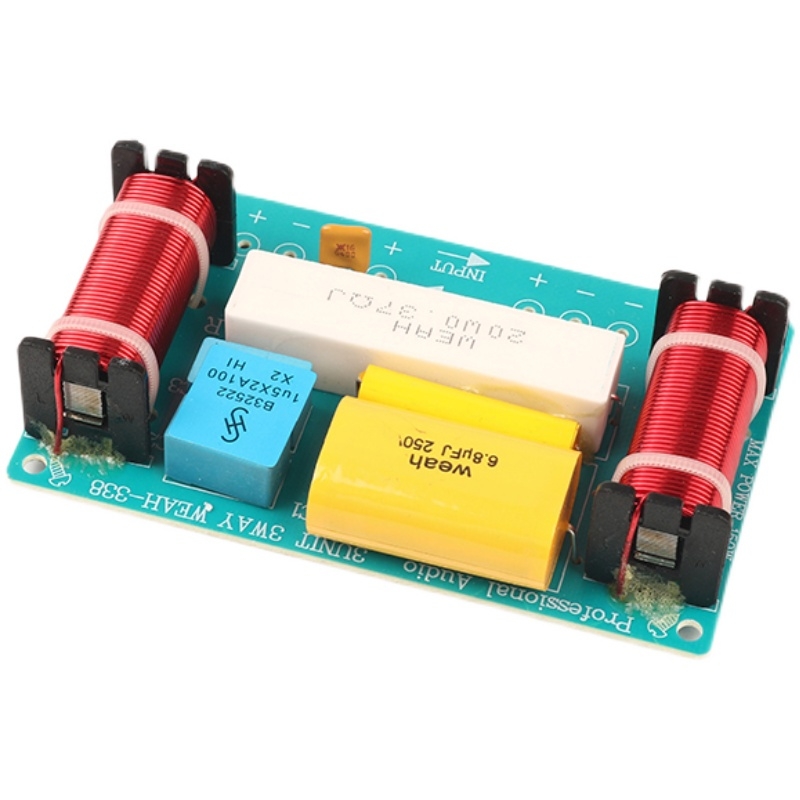 Mạch âm thanh Phân tần 3 đường tiếng Bass Mid Treble 120W 300W WEAH-338 3505 Divider Loudspeaker Crossover Filter