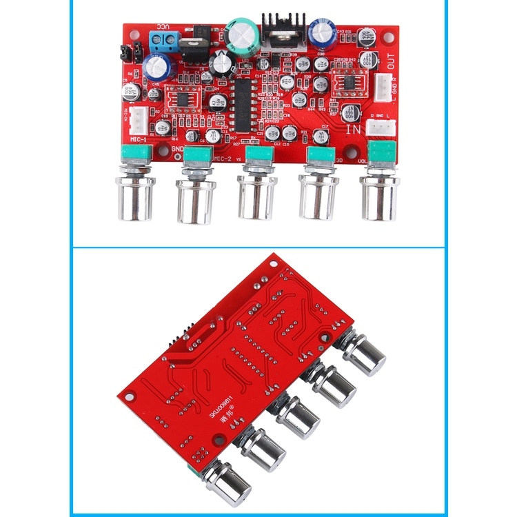 Mạch âm thanh echo karaoke PT2399 Tạo Vang OP275 12V cao cấp microphone amplifier board reverberation