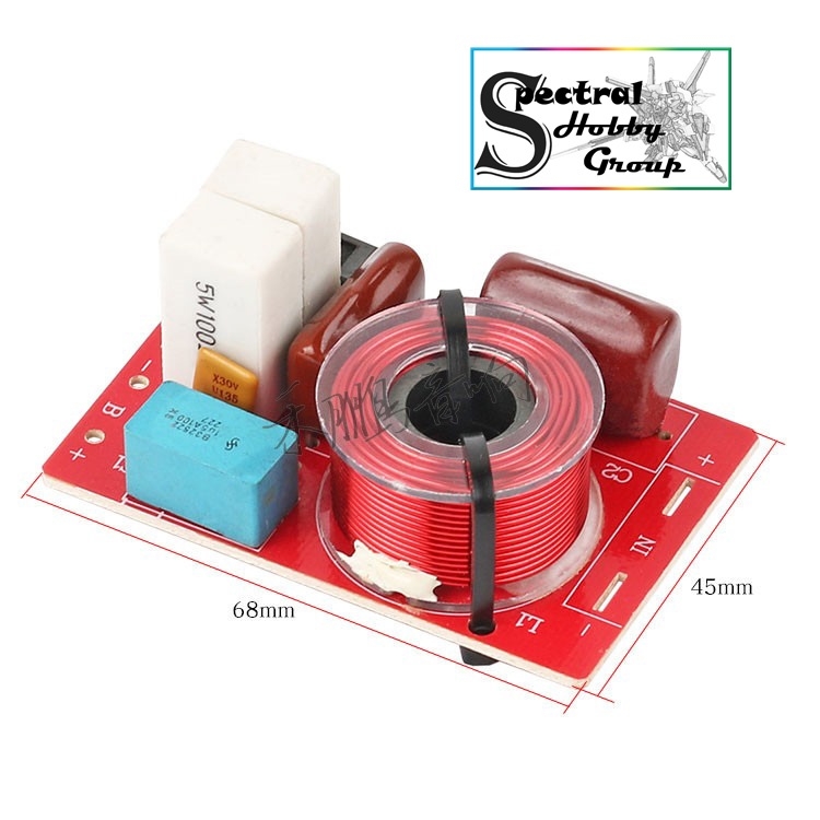 Mạch âm thanh Phân tần 2 đường tiếng 80W 160W Bass Treble WEAH 2-way high and low speaker crossover