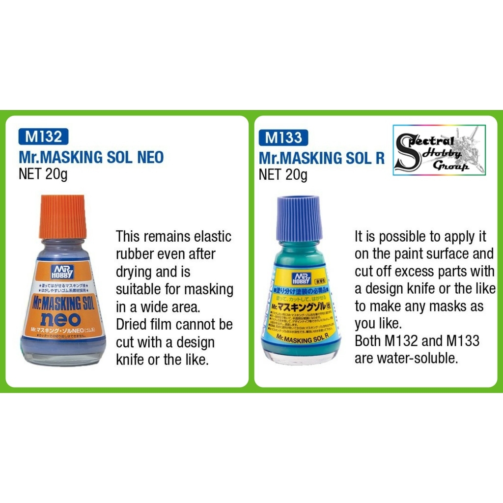 Dụng cụ mô hình masking lỏng sol neo mr.hobby water soluble cutable covering liquid brush