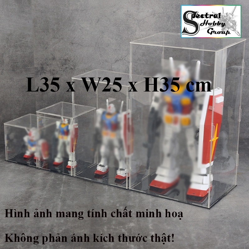Hộp mica trưng bày các cỡ đựng mô hình Figure Gundam Lego hobby- Display box stand