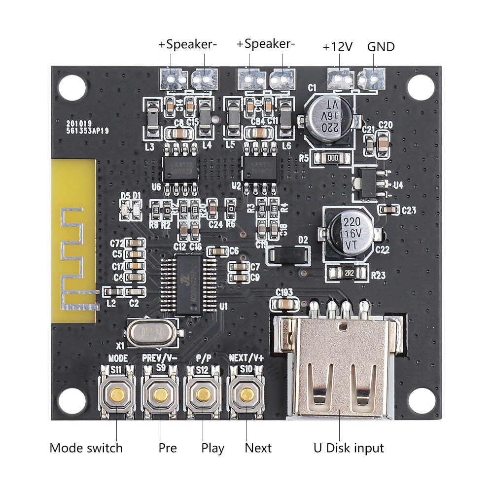 Mạch Âm Thanh Khuếch Đại Công Suất 27W x2 HIFI 2.0 BLuetooth 5.0 lossless decoder  amplifier class D Chất Lượng Cao