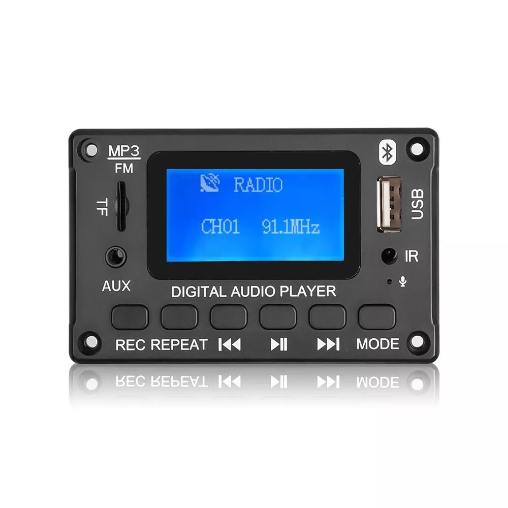 Mạch khuếch đại Giải Mã Âm Thanh Bluetooth 5.0 25W *2 Màn LCD 12V JQ-D116BT Amplifier Bluetooth speaker