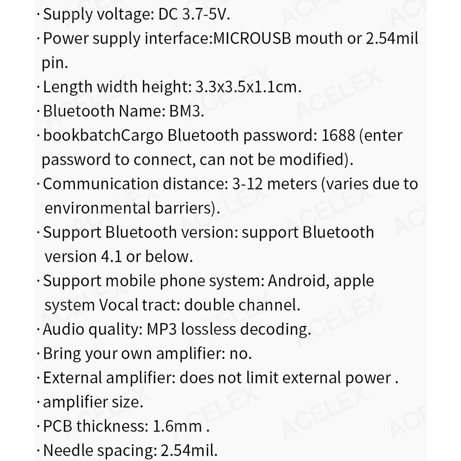 Mạch âm thanh MP3 Bluetooth lossless YS-BM3 Decoding Board DIY Power Amplifier