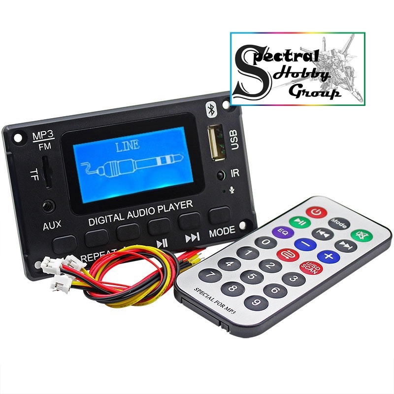 Mạch khuếch đại Giải Mã Âm Thanh Bluetooth 5.0 25W *2 Màn LCD 12V JQ-D116BT Amplifier Bluetooth speaker