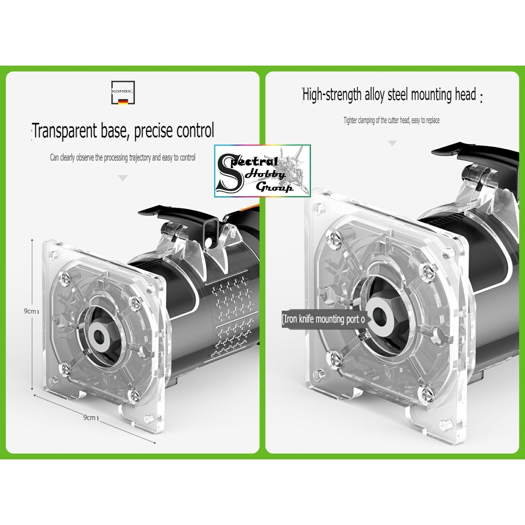 Dụng cụ KOMAX Máy khoan phay gỗ cầm tay cao cấp multi-function trimming machine woodworking tools