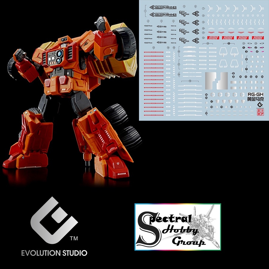 Decal nước dán mô hình RG Gaogaigar Hammer GGG các loại Water sticker