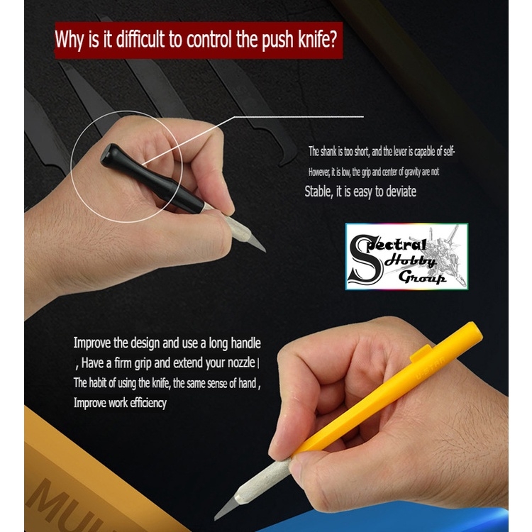 Dụng cụ kẻ tạo line USTAR detail chisel 2 đầu móc / lưỡi thẳng u-star ua91908