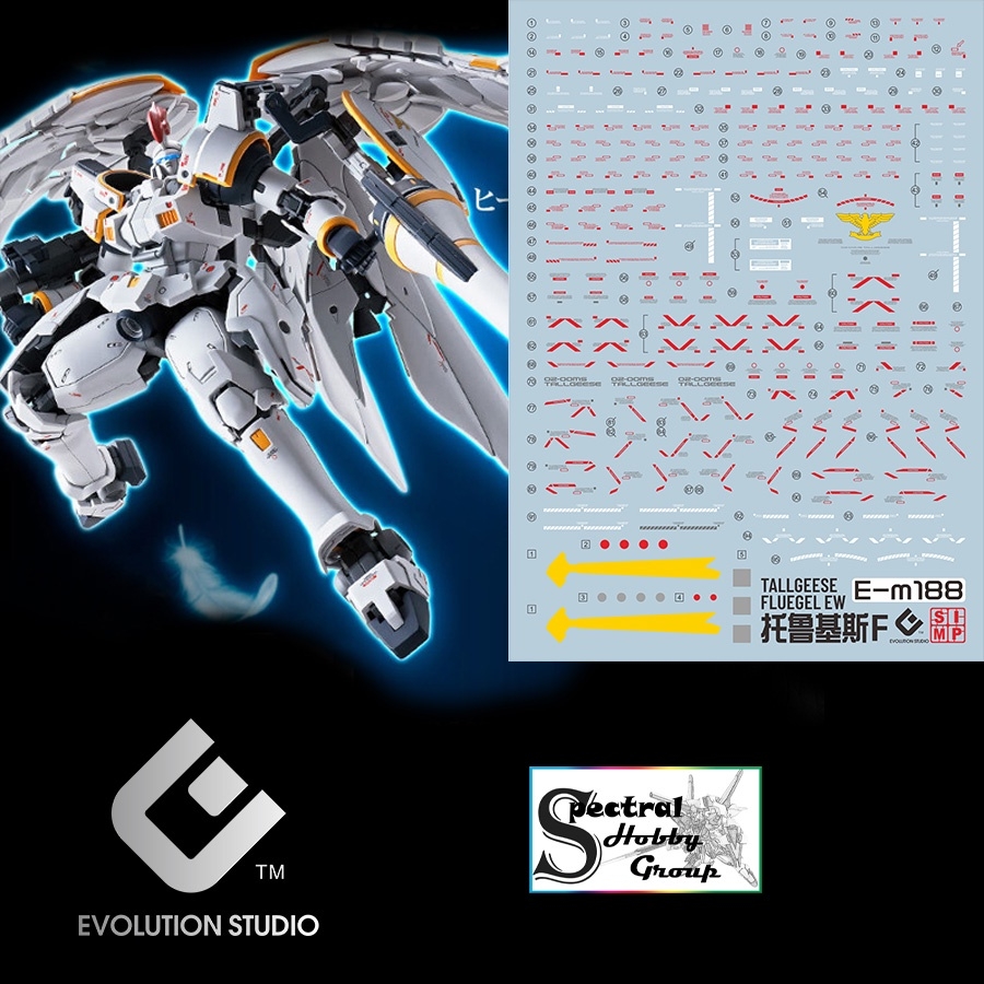 Decal nước mô hình MG RG tallgeese I II III FLUEGEL EW gundam wing các loại Water sticker