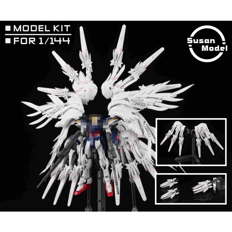Phụ kiện Susan Cannon Snow White Flying Wing hầu hết cho Gundam SD RG HG HGBD R / Girl 1/12 các loại