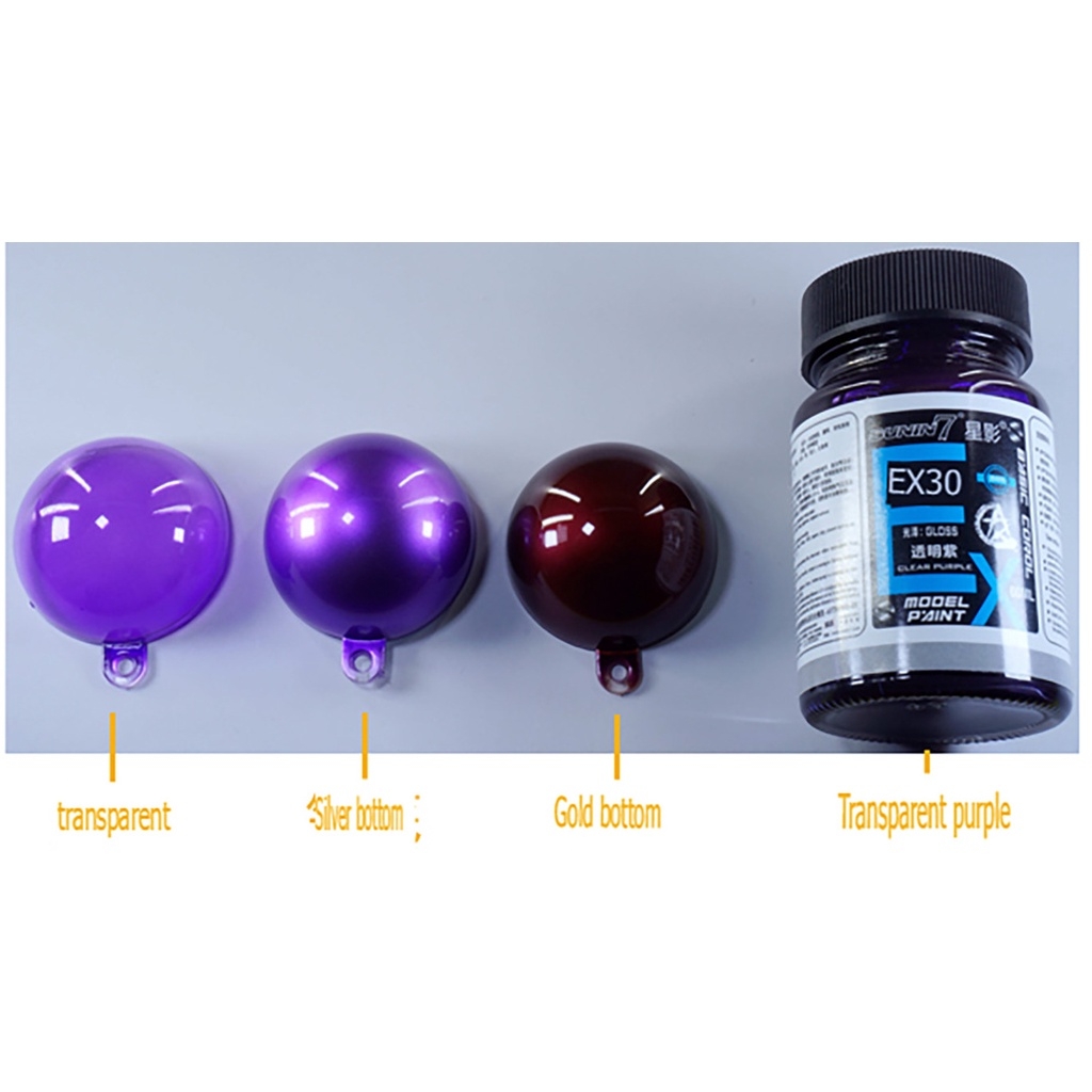 Sơn mô hình Sunin EX clear tranparent color lọ 60ml EX25-EX35 paint lacquer chất lượng cao