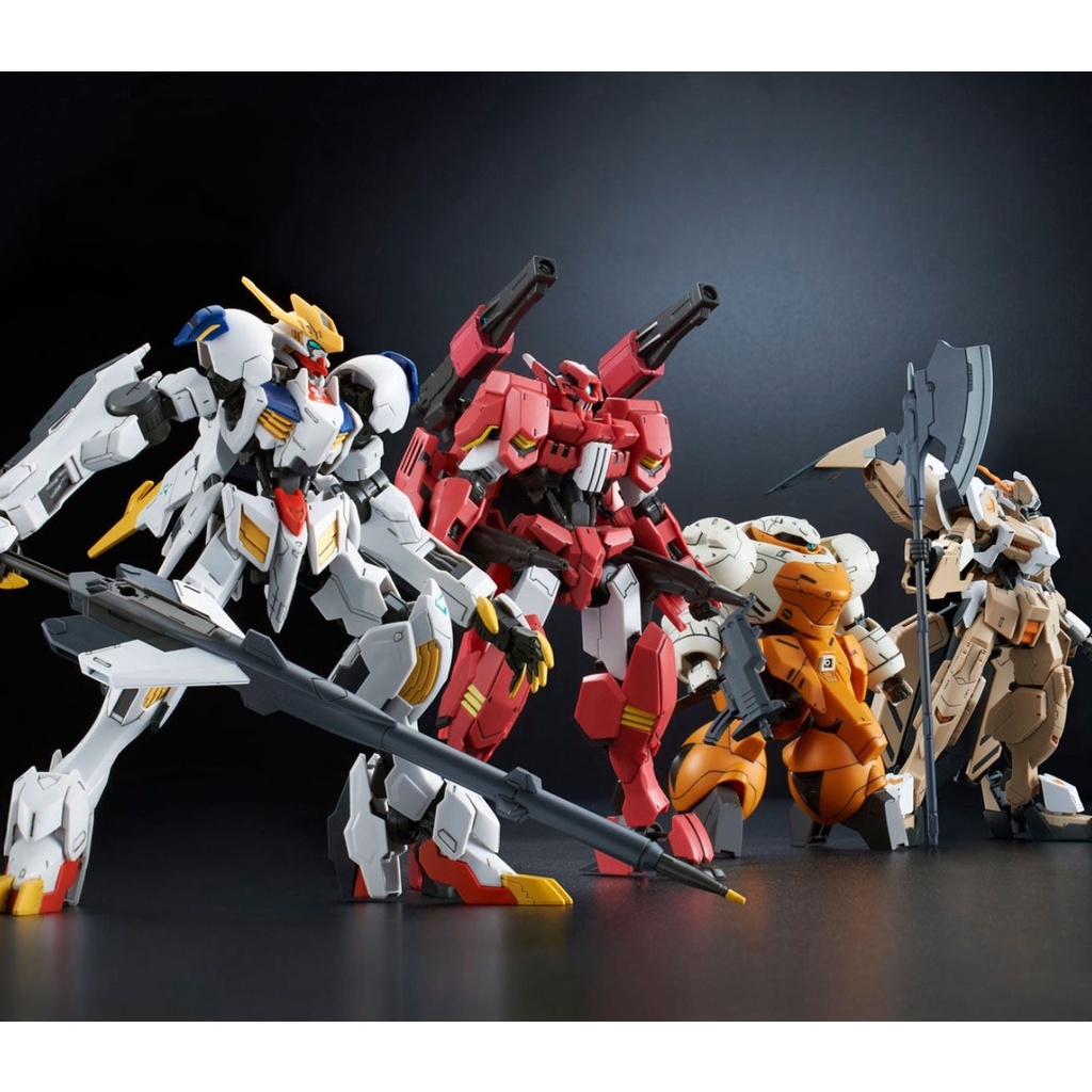 Mô hình lắp ráp HG 1/144 IBO TEKKADAN P-Bandai limited full weapon (Barbatos lupus Rex - Flauros - Rebake - Rodi)