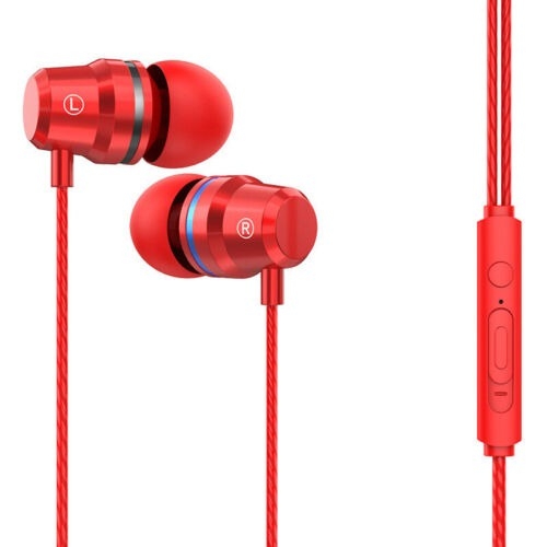 Tai Nghe Thể Thao Cách Âm có dây / mic / 3.5mm powerfull HIFI Bass Stereo Wired Earbuds Headset In-Ear