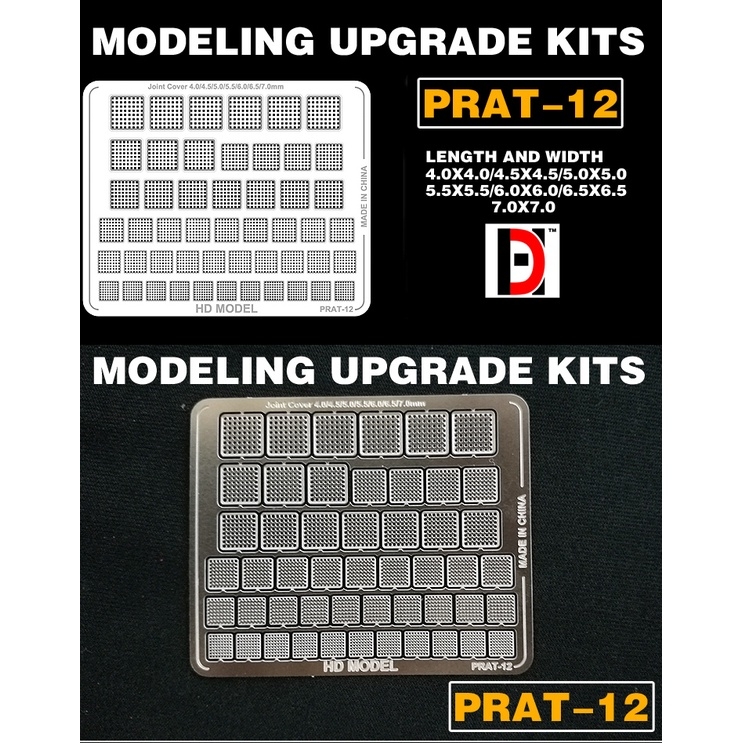 Phụ kiện mô hình HD Decal detail etching decoration metal 01 - 12 các loại