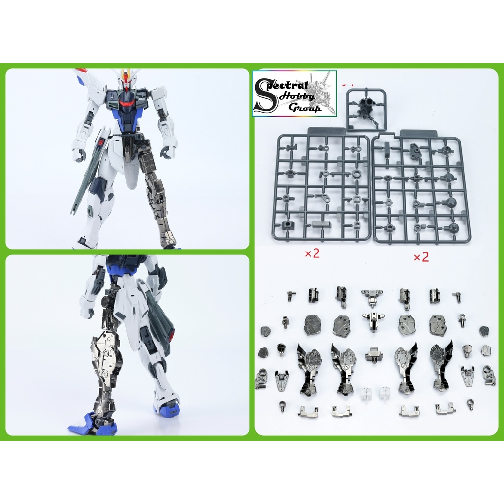 Phụ kiện mô hình bộ xương khợp kim metal frame ACE cho Freedom 2.0 / Justice / Providence alloy skeleton (kèm decal)