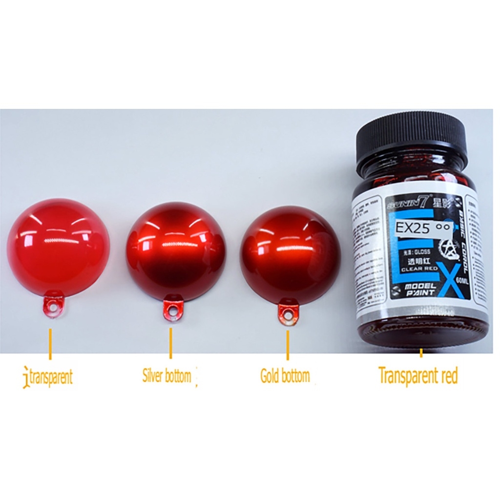 Sơn mô hình Sunin EX clear tranparent color lọ 60ml EX25-EX35 paint lacquer chất lượng cao