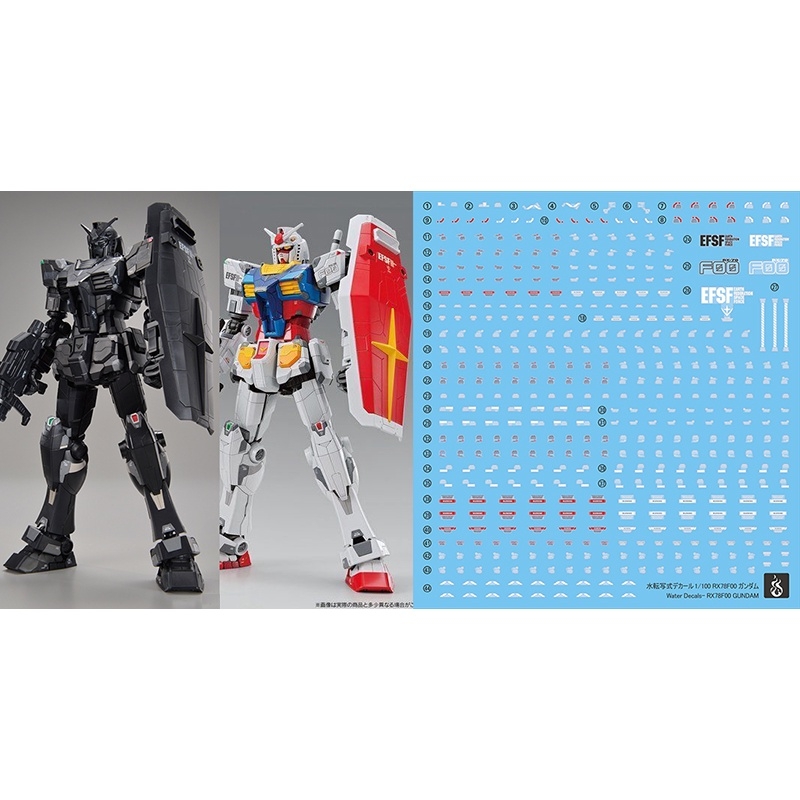 Decal nước dán mô hình gundam RX-78F00 RX78 FM 1/48 1/00 1/144 các loại - Water sticker