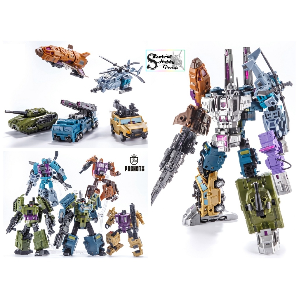 Mô hình Transformer Panzer Legion 5 Ruiner B Evil Energy Trans sphere PT05 Pocket toys