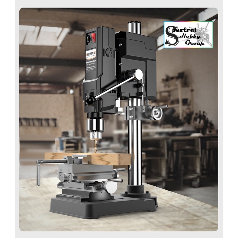 Máy khoan dọc KOMAX 220V 710W 800W 1050W Multifunctional Desktop Drill Press milling workbench Flagship