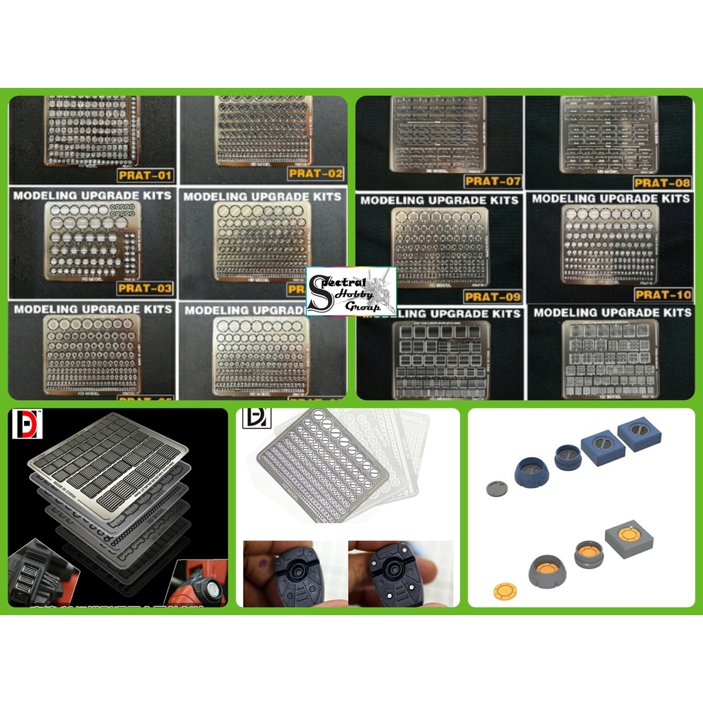 Phụ kiện mô hình HD Decal detail etching decoration metal 01 - 12 các loại