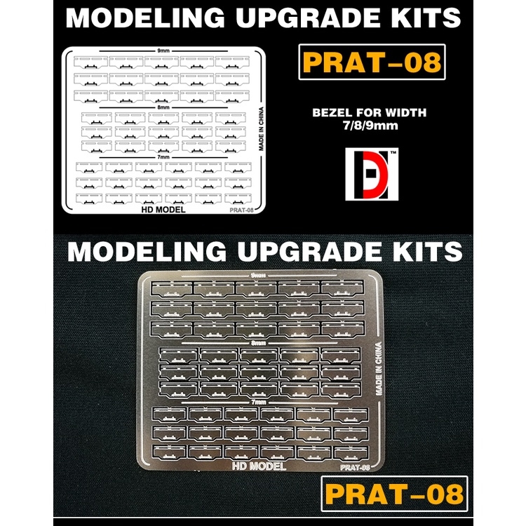 Phụ kiện mô hình HD Decal detail etching decoration metal 01 - 12 các loại
