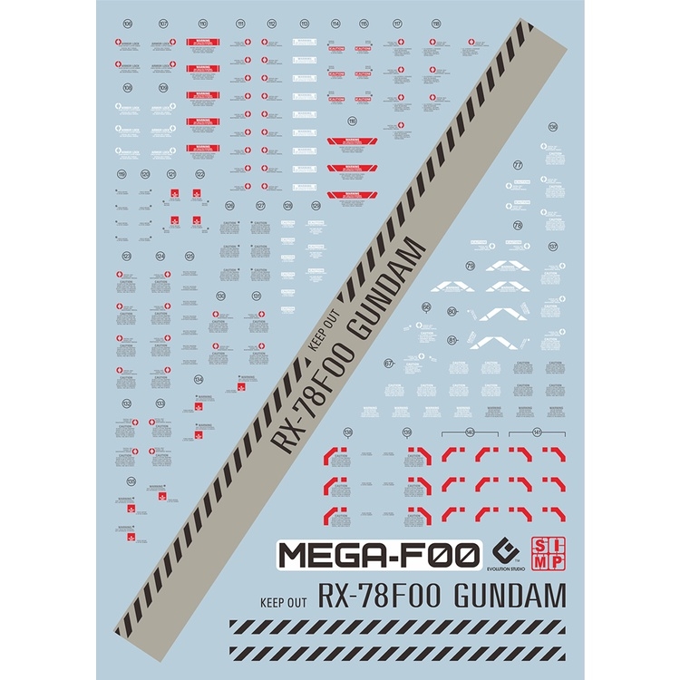 Decal nước dán mô hình gundam RX-78F00 RX78 FM 1/48 1/00 1/144 các loại - Water sticker